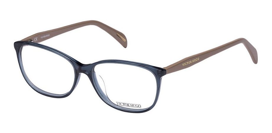 Óculos De Grau Victor Hugo Vh1720 0agq Azul Translucido