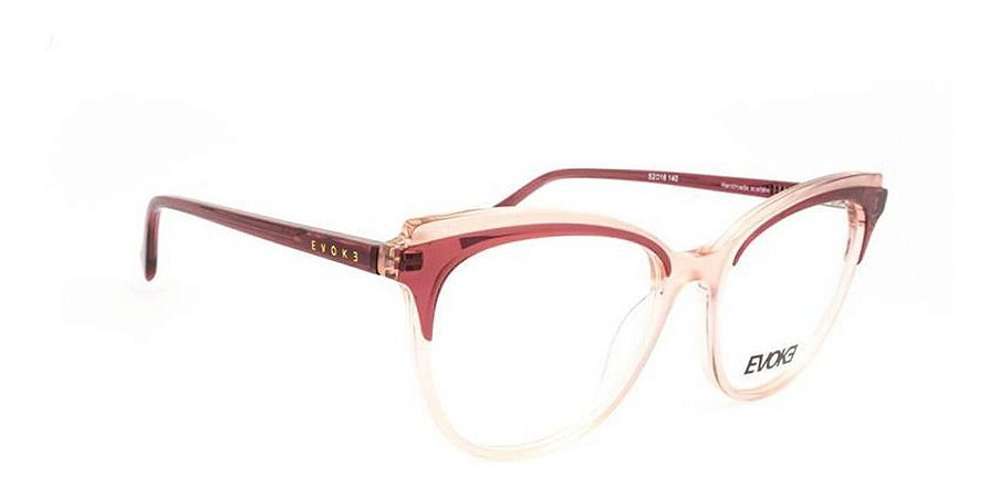 Óculos Armação Evoke For You Dx101 C1 Rosa Translucido Fosco