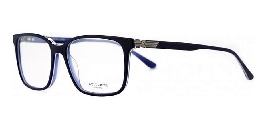 Óculos Armação Atitude At6268m H03 Azul Fosco Acetato