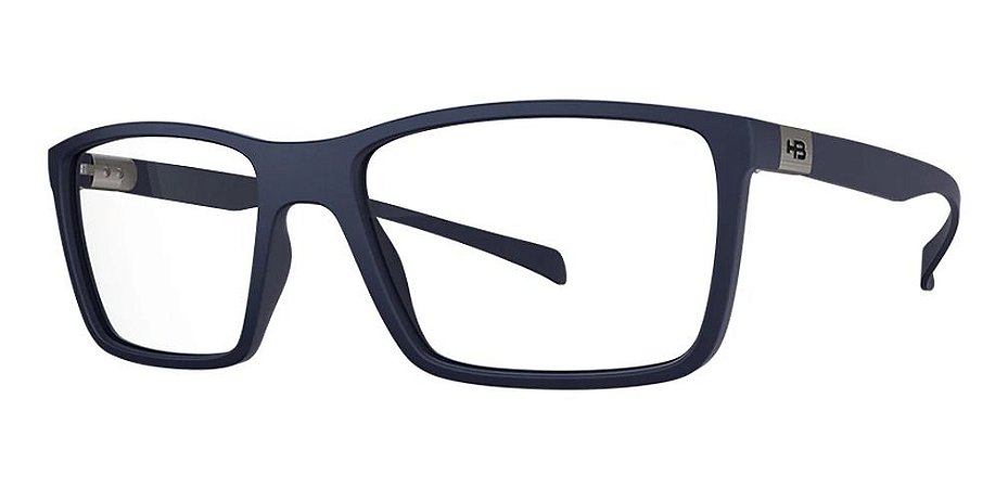 Óculos Armação Hb M93136 C0517 Masculino Retangular Azul