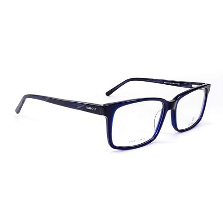 Óculos Armação Bulget BG7144 D01 T59 Masculino Grande Azul