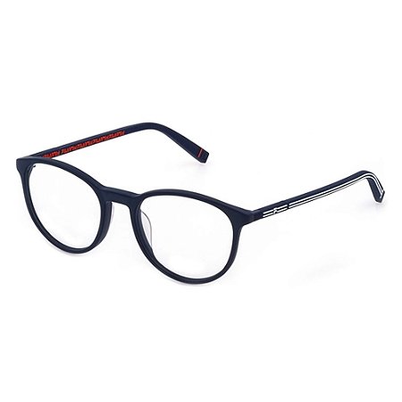 Óculos Armação Fila VFI088 QSY Masculino Redondo Fosco Azul