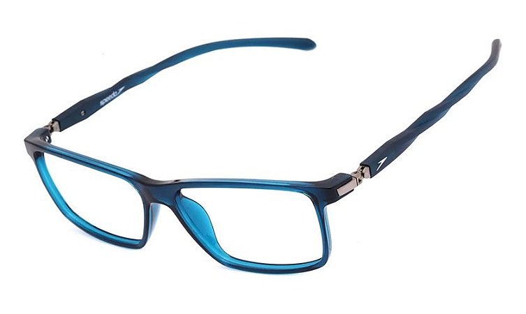 Óculos Armação Speedo Sp6109in D01 Masculino Haste 360 Azul