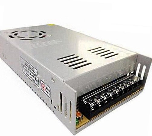 Fonte Metálica Colmeia 600W 50A 12V Chaveada Alimentação 110V-220V P/ Cftv leds