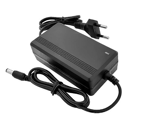 Fonte Plástica Eletrônica 12V 5A FN 2-FIOS Alimentação 110V-220V P/ Leds Cftv