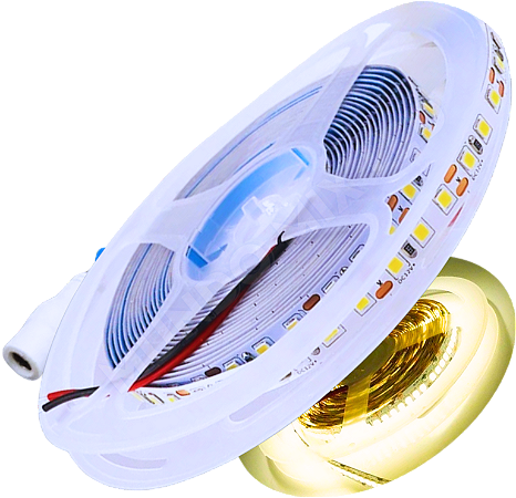 Fita LED IP20 12V 120Leds 10W /mt Branco Morno 4000K 12Volts P/ Perfil