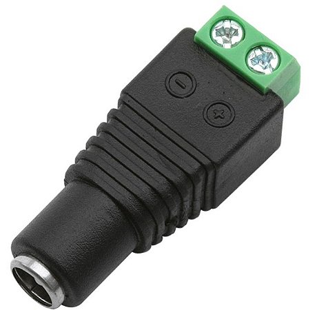 Conector PLUG Borne Verde Fêmea Parafuso P4 J4 Para Fonte e Leds 12v/24v