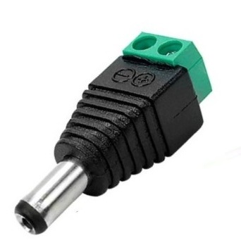 Conector PLUG Borne Verde Macho Parafuso P4 Para Fonte e LEDs 12v/24v