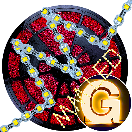 Ultra Fita LED Maleável 108-LEDs 6,48W /MT 12V 3200k Branco QUENTE ZIG ZAG 6,5mm IP67 S A Prova Dagua Curvas 90º 6,5Watts 108LEDs