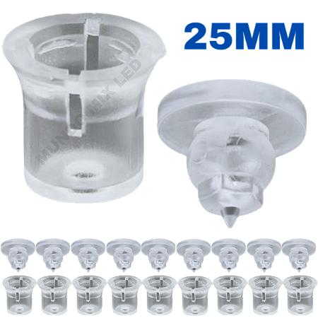 EASY FIX 25MM GR Gancho Fixador Pino Transparente P/ Letras Caixas Logos Placas Letreiros 25x25mm MEGA Fixação ORIGINAL