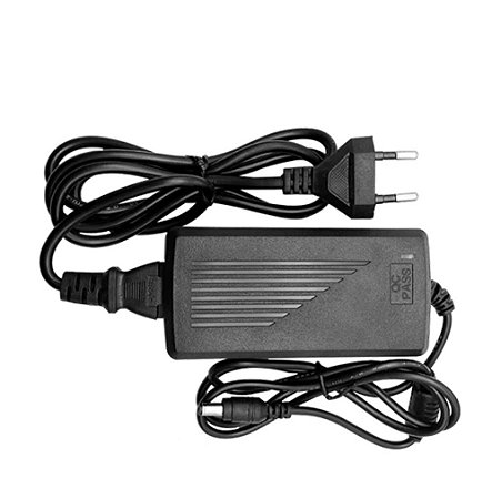 Fonte Plástica Eletrônica 12V 10A ( Tripolar Modelo Pequena ) Alimentação 110V-220V P/ Leds Cftv