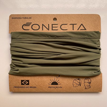 Bandana com Proteção Solar Verde Musgo