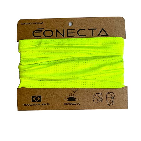 Bandana com Proteção Solar Amarela Neon