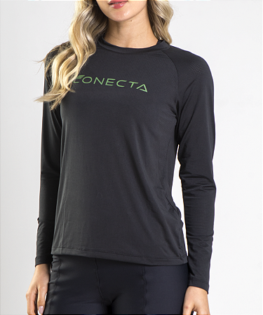 Camiseta Feminina Manga Longa- Atitude
