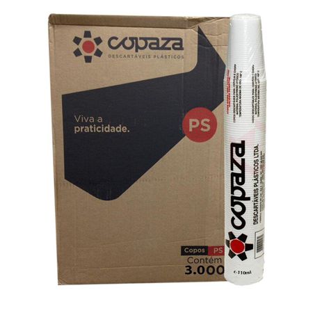 Copo Descartável Copaza 110ML Caixa C/30 Pacotes