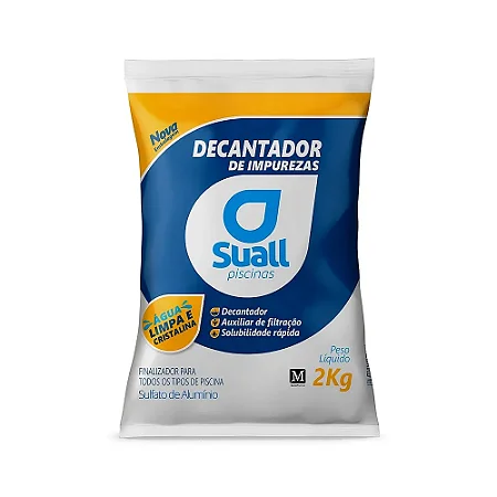 Sulfato de Alumínio Decantador para Piscinas Suall 2Kg
