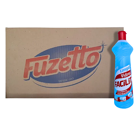 Limpa Vidros Fuzetto Facilit 500ML Caixa C/24 Unidades