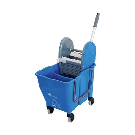 Carrinho Balde Doblô Espremedor Bralimpia 30 Litros Azul