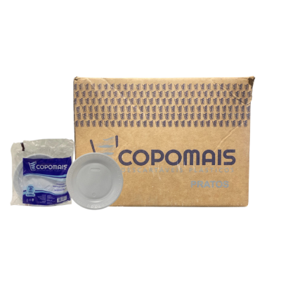 PRATO DESC 21CM REFEICAO PT C/ 10 CX 50