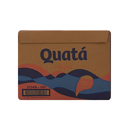 Leite Integral Quata Caixa Com 12 Unidades