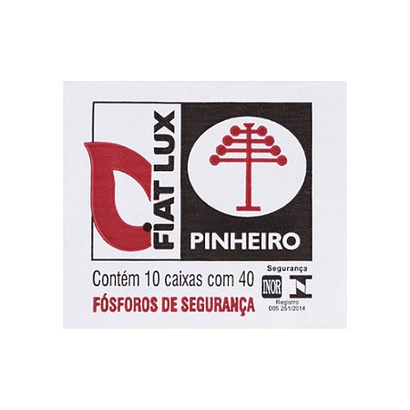 Fósforo Fiatlux Comum Maço Com 10 Unidades