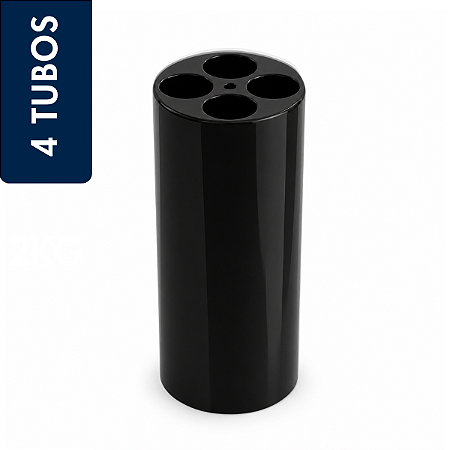 Dispensador De Copos Jsn Com 4 Tubos Água Preto Ref: LE15p