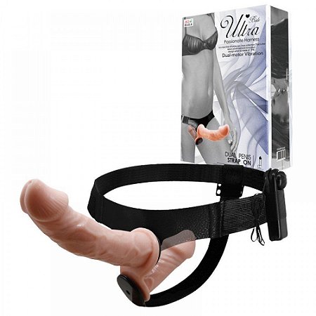 Cinta Peniana com Plug Vaginal e Vibro Externo
