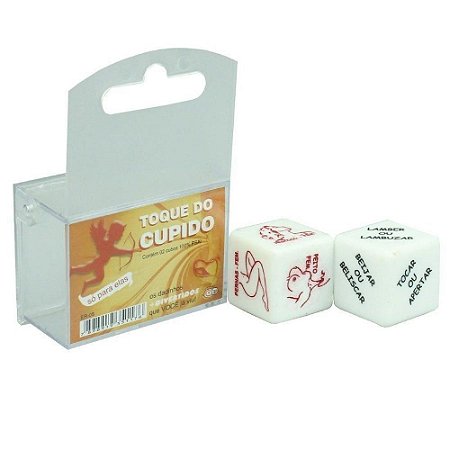 Dados Toque do Cupido Lésbico (2 unidades)