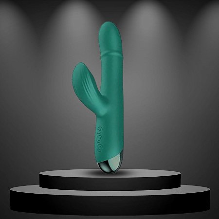 Vibrador Verdoso Sobe e Desce com Pulsação