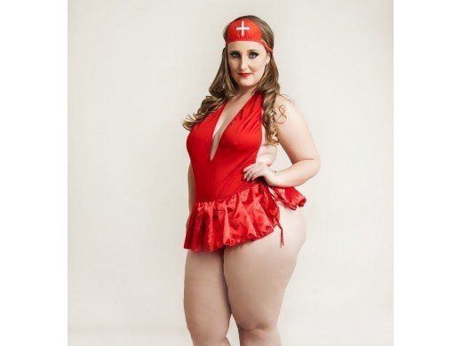 Fantasia Plus Size Emergência Fogosa