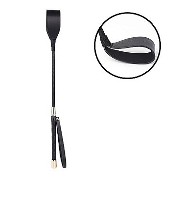 Chibata em Couro com Detalhes cor Dourada