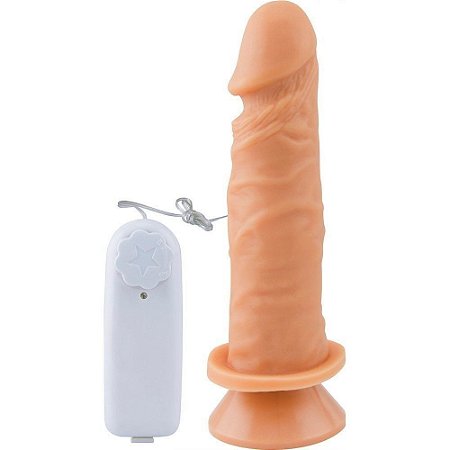 Prótese com Ventosa e Vibro Externo 15,3x4 cm