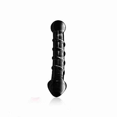 Plug Anal de Vidro cor Preto
