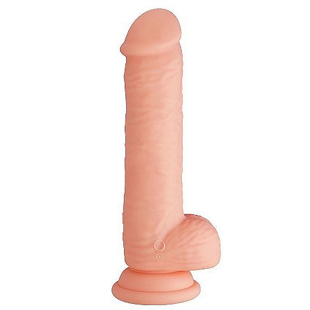 Prótese 20x3,2cm com Vibro Recarregável Giratória