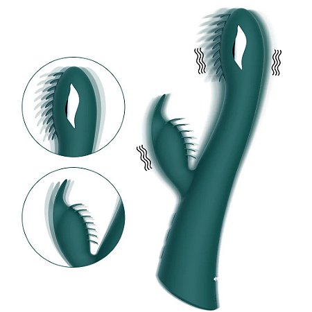 Vibrador Ponto G e Clítoris com Eletro Choque