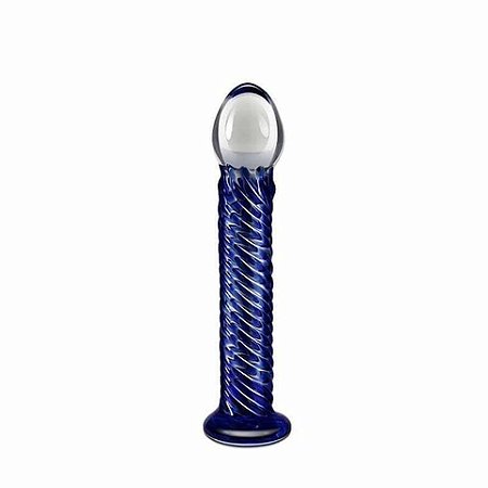 Plug Anal de Vidro cor Azul