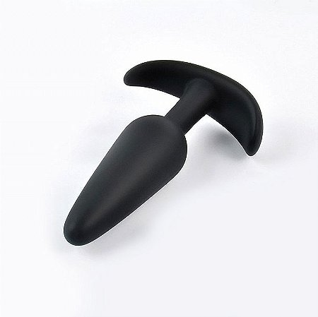 Plug Anal de Silicone cor Preto