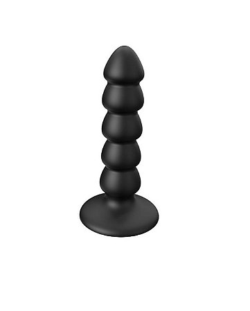 Plug Anal Escalonado 14,9 cm com Ventosa