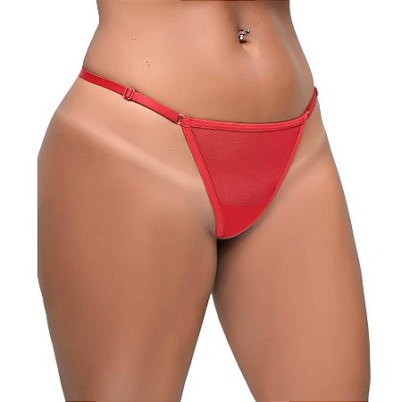 Calcinha Escrita Neon COME MEU CU Brilha no Escuro Preta e Vermelha