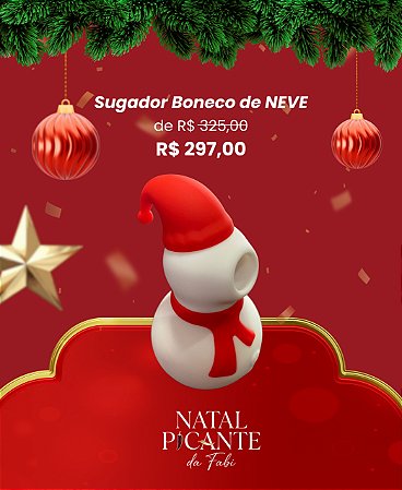 Vibrador Sugador de Clitóris Boneco de Neve