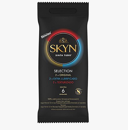 Preservativo Selection Sem Latex 6 Unidades
