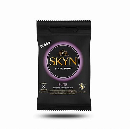 Preservativo Elite Ultrafino com 03 Unidades