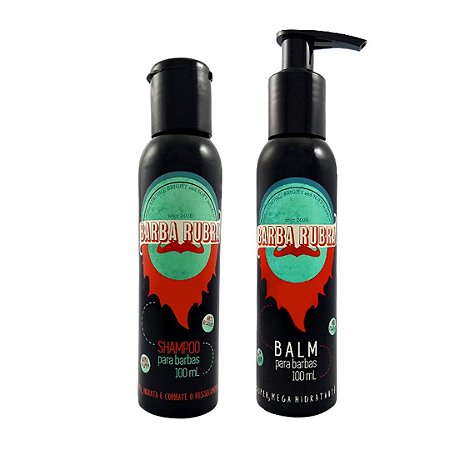 Kit Shampoo Balm para barbas Barba Rubra