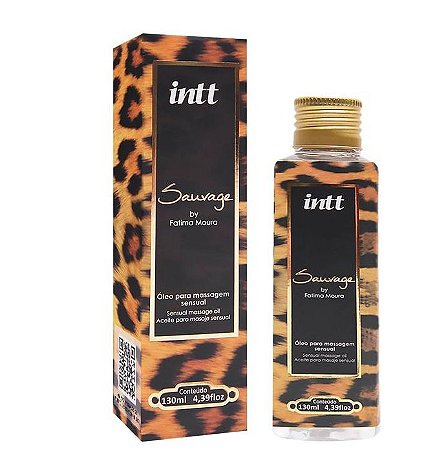 Óleo Para Massagem Corporal Sauvage 130Ml Intt