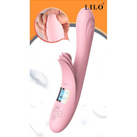 Vibrador de Ponto G e Clitóris com 10 modos de vibração e aquecimento - PG112