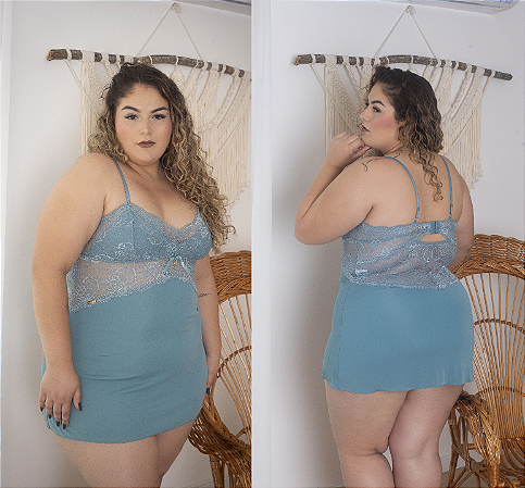 Camisola Liganet e renda Plus 850 Encantada