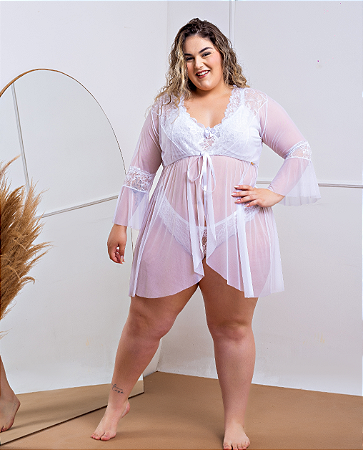 HOBE RENDA E TULE PLUS SIZE
