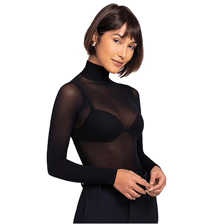Blusa Segunda Pele Loba Gola Alta fio 40 - Lupo