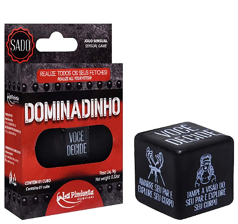DOMINADINHO JOGO SENSUAL 01 CUBO LA PIMIENTA