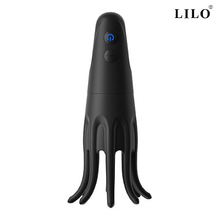 Polvo 2 em 1 vibrador masculino e feminino vibração e choque - LILO